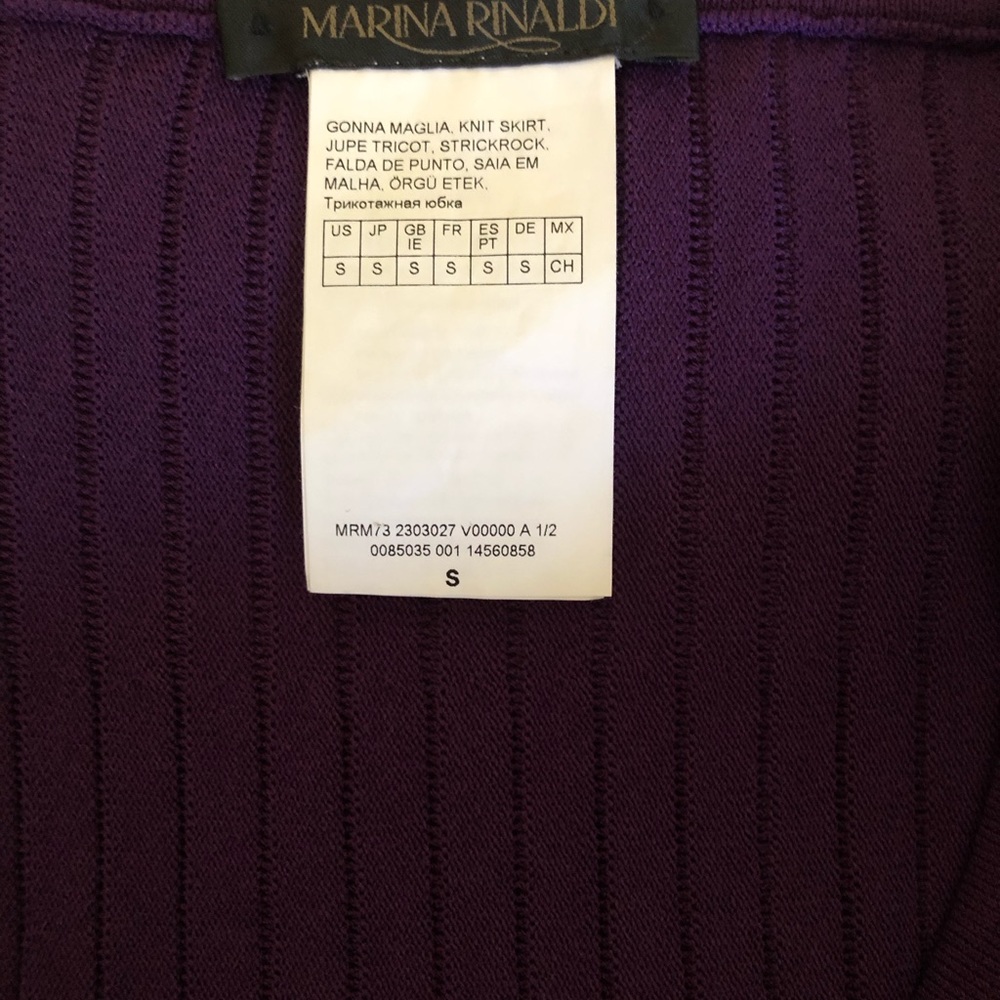 Marina Rinaldi Gonna Maglia Knit Skirt - Picture 3 of 4